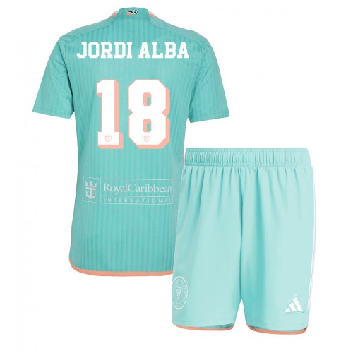 Dětský fotbalový dres Inter Miami Jordi Alba #18 2024-25 Třetí Krátký Rukáv (+ trenýrky)